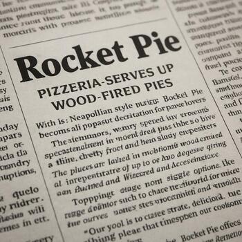 Gazete kupürü: Rocket Pie üzerine yazı