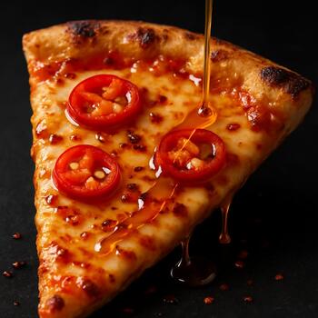 Çili & bal çizgisiyle parlayan dilim