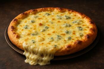 Dört peynirli harman, taş tabanda